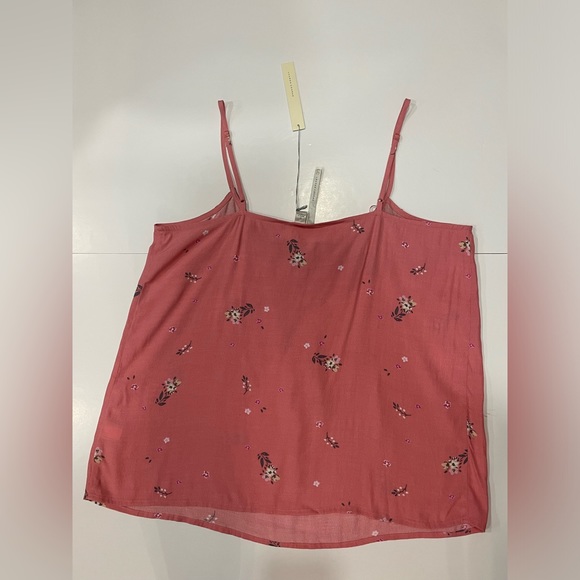 NWT Lauren Conrad Tank Top Camisole size L Floral Pink Lace - Picture 6 of 8